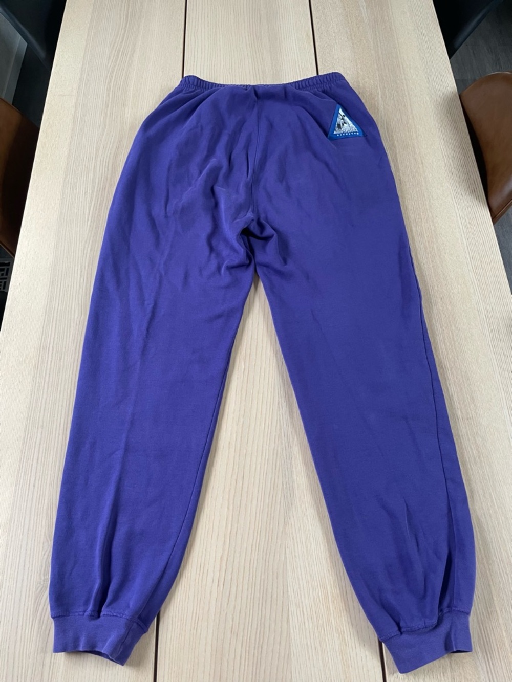 90’s Vintage Lacoste sweatpants for men size m Lacoste sweats in purple mens med